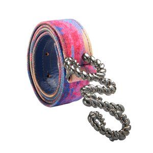 C'N'C Costume National  Canvas Buckle Decorated Belt